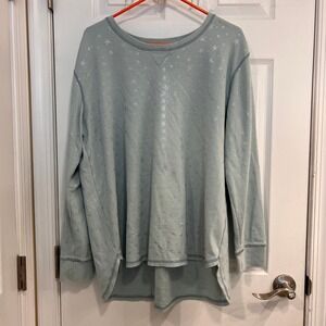Jane and Delancy Light Blue Waffle Knit‎ Long Sleeve